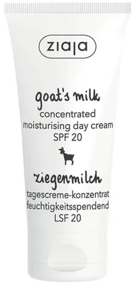 Produktbild von ZiajaZiegenmilch Konzentrierte feuchtigkeitsspendende Tagescreme SPF 20-50 ml