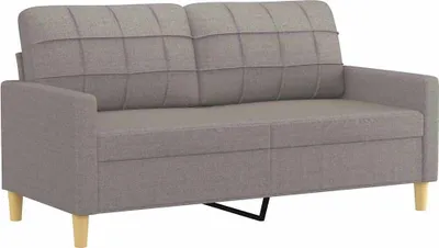 Produktbild von vidaXL 2-Sitzer-Sofa Taupe 140 cm Stoff