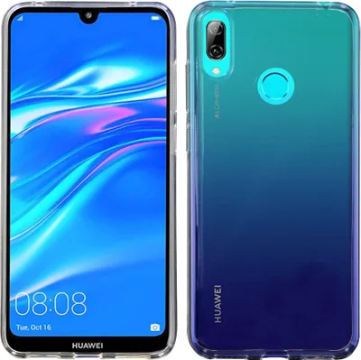 Immagine prodotto di cofi1453® Silicone Cover Basic compatibile con HUAWEI Y7 2019 Custodia TPU Morbido Cellulare Protezione Trasparente