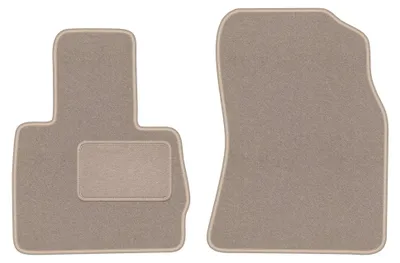 Productafbeelding van Velours voormatten voor BMW X5 E53 1999-2006 – 2-delig, beige, op maat – Wielganizator LUX