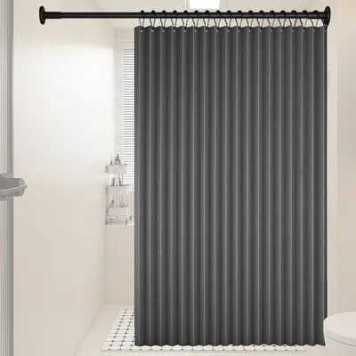 Zdjęcie produktu dla Zasłona okienna z teleskopową listwą montażową, 120x200 cm, kolor: szary, zasłona termoizolacyjna, zapewniająca ochronę przed zimnem