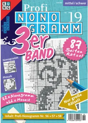 Obrázok produktu pre Profi-Nonogramm 3er-Band Nr. 19