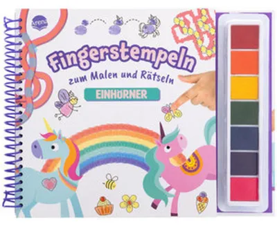 Immagine prodotto di Fingerstempeln zum Malen und Rätseln. Einhörner