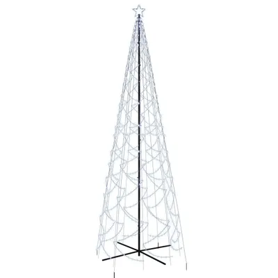 Produktbild von LED-Weihnachtsbaum Kegelform Kaltweiß 1400 LEDs 160x500 cm