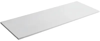 Obrázok produktu pre CERANO – Kúpeľňová doska z liateho mramoru Elanys – biela matná – 160 × 46 × 1,2 cm