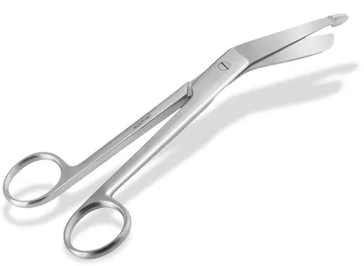 Produktbild von Bastelschere, Papierschere, Mehrzweckschere, Edelstahl, mit gebogener Schneide für Bastelarbeiten, Haushalt und Büro, 16 cm