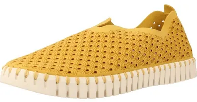 Produktbild von Ilse Jacobsen Damen Schlüpfschuhe Tulip aus recyceltem Mikrofaser mit Perforationen