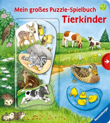 Produktbild von Mein großes Puzzle-Spielbuch: Tierkinder