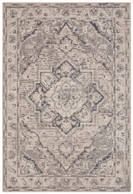 Produktbild von Hanse Home Terrain Designer Kurzflor Teppich Sand Creme Grau