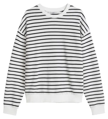 Produktbild von Marc OߴPolo Denim Damen Sweatshirt gestreift Oversize Fit, Mehrfarbig (Dark Blue