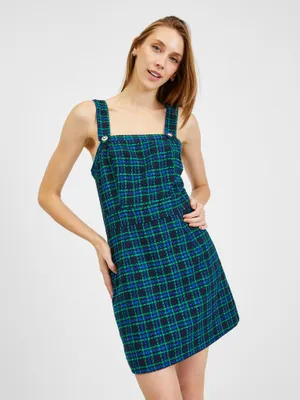 Produktbild von Orsay Dunkelblaues kariertes Damenkleid 426029526000__40