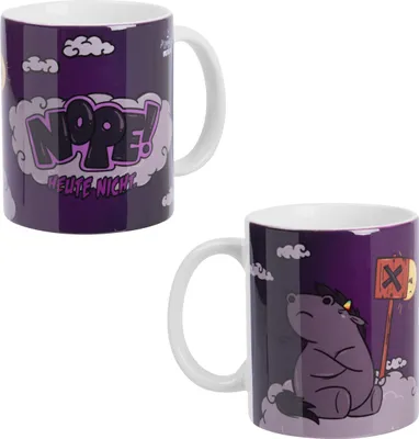 Produktbild von Pummel & Friends Tasse Grummeleinhorn - Nope! Heute nicht. Kaffeetasse Becher aus Keramik Weiß 320 ml