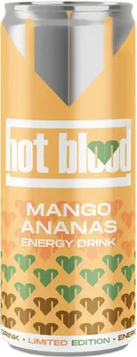 Immagine prodotto di Sangue caldo Mango Ananas Bevanda energetica 250ml