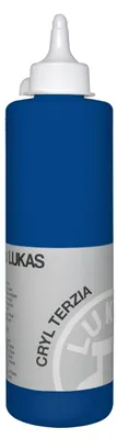 Produktbild von Lukas Cryl Terzia Plastic Bottle Acrylfarbe Cobalt Blue Hue 500 ml 1 stk