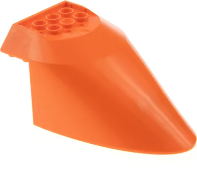 Produktbild von 1x Lego Flugzeug Rumpf Heck 6x10x4 orange gewölbt Boden Boot 6033418 87616