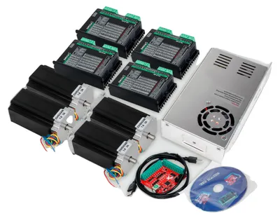 Obrázek produktu pro Sada řízení Mach3 pro 4 osy s CNC, krokové motory, kompatibilita s USB, sada pro 4 osy, 8 mm