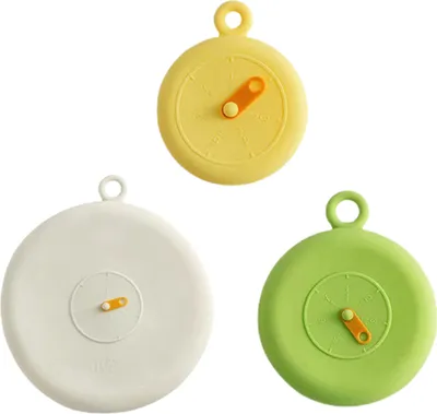 Produktbild von 3 Stück Silikondeckel Dichtungsabdeckung Lebensmittelqualität Wiederverwendbare Stretchdeckel für Behälter Küchenhelfer BPA-frei Hitzebeständige Lebensmittelabdeckungen