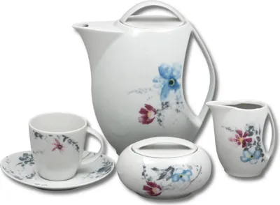 Produktbild von Thun 1794 Loos, Kaffeeservice, tschechisches Porzellan, Blumen, Thun, 15 d.