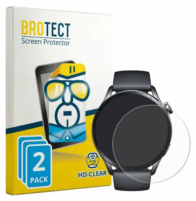Produktbild von 2x Für Xiaomi Watch S5 Schutzfolie BROTECT Displayschutz Display Schutz Folie Klar Transparent