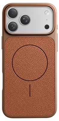 Obrázok produktu pre Avizar, puzdro MagSafe pre iPhone 17 Pro, odolné proti nárazom, vzhľad kože, hnedé