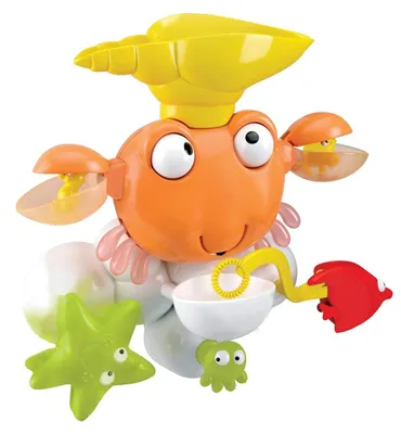 Produktbild von Wasserkrabbe Badespielzeug Wasseranimationen 3 Saugnäpfe Orange IT025 Krabbe