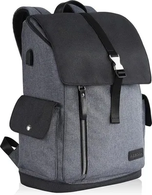 Produktbild von Famanu Rucksack 17,3 Zoll wasserdicht mit USB-Ladeanschluss - Schwarz