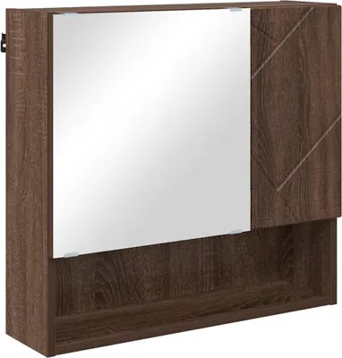 Obrázek produktu pro vidaXL Zrcadlová skříňka hnědý dubový vzhled 59 x 17 x 55 cm materiál na bázi dřeva