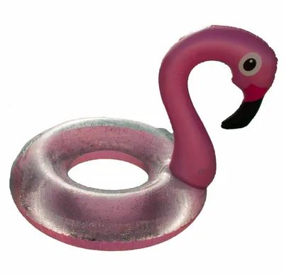 Produktbild von XL aufblasbarer Schwimmreifen / Schwimmring "Glitzer Flamingo" Pool toy 110cm
