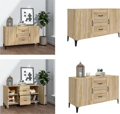 Obrázek produktu pro vidaXL Příborník Sonoma dub 100x36x60 cm materiál na bázi dřeva - Příborník - Příborníky - Skříňka - Úložná skříňka