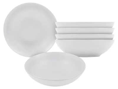 Produktbild von 1.06 Tiefe Teller in weiß matt - 6er Set / Ø 20,5 cm - Suppenteller (6er / 20,5 cm)