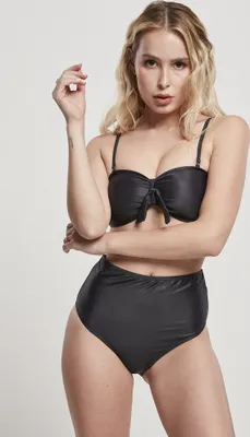 Produktbild von Urban Classics Damen Bikini Ladies High Waist Balcony Bikini Black-S