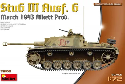 Produktbild von MiniArt 1:72 StuG III Ausf. G Prod. M Plastik Modellbausatz