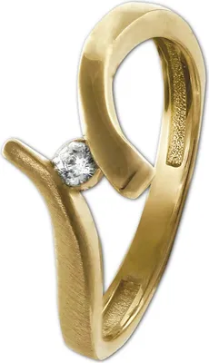 Produktbild von GoldDream Ring Echtgold333er Gelbgold Gr. 56 17,8 goldweiß Damen GDR531Y56