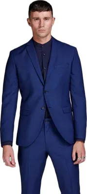 Produktbild von Jack & Jones 12141107, Elasthan, Polyester, Wolle, Blau