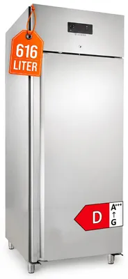 Produktbild von GastroHero Tiefkühlschrank GNH650BTM | 616 Liter | GN 2/1 | Profi Gewerbe Gefrierschrank | Edelstahl | -18 bis -22 °C | ideal für Gastronomie & Küche