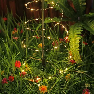 Image de Arbre de Noël solaire à LED, décoration de jardin, lampe solaire à LED, lampes décoratives, guirlandes lumineuses - TREELUSTOR
