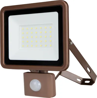 Obrázek produktu pro REV LED reflektor Eco+, se senzorem, 30 W, 6500 K, 2550 lm, studená bílá, IP44, bronzová