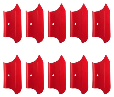 Produktbild von Flexibler Tapetenandrückspachtel Rot 280mm – Perfekt für präzises Andrücken in Ecken und Fugen, 10er Set