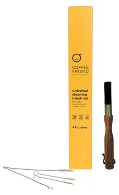 Image de Kit de brosses de nettoyage universel Coffee Friend (kit de 4 pièces)