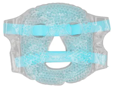 Obrázek produktu pro Hot Cold Facial Eye Pack Zdravá opakovaně použitelná úleva od únavy, gelové perličky, chladivá maska na obličej, krk, ramena, modrá