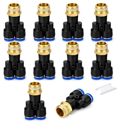 Rohrfittings Adapter, 10 Stück, 5 x 10 x 0,5 Zoll