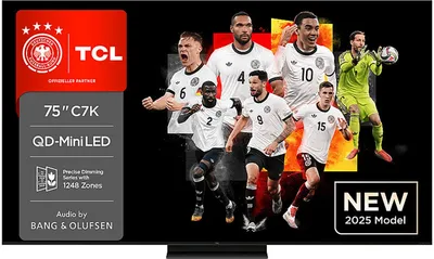 Obrázok produktu pre Televízor TCL 75C7K 190,5 cm (75") 4K Ultra HD Smart TV Wi-Fi Metallic 3000 cd/m²