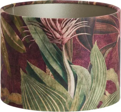 Produktbild von Lampenschirm - lila - Passion - textil - Ø 20cm - E27 - 2220957 - Light & Living
