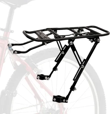 Image de Porte-bagages pour vélo, en aluminium léger, réglable, idéal pour les randonnées à vélo
