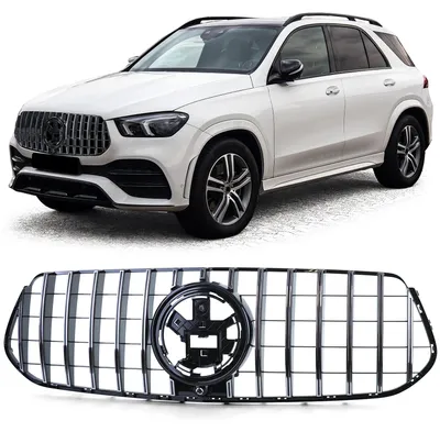 Image de Calandre avant noire chromée brillante pour Mercedes-Benz GLE V167