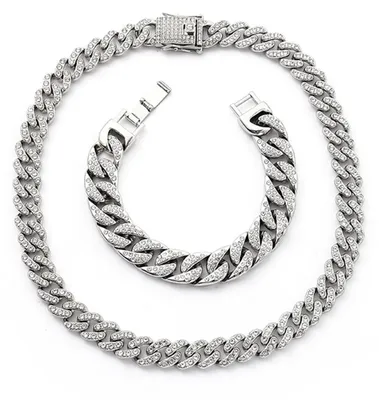 Produktbild von Set aus 2 Silbernen Armbändern aus Edelstahl für Männer