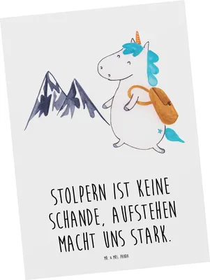 Produktbild von Mr. & Mrs. Panda Postkarte Aus Fehlern lernen - Weiß - Geschenk, Vertrauem, Grußkarte, Trost, Ermutigung, Lebensweisheit, bildkarte, Chancen, Zuversicht, Ansichtskarten