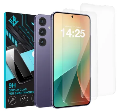 Produktbild von 2x 9H Schutzglas Displayschutzfolie für Samsung Galaxy S25+ Displayglas Displayschutz Glas Panzerfolie Schutzglasfolie