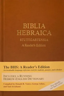 Obrázok produktu pre Biblia Hebraica Stuttgartensia (Bhs), a Reader's Edition, Hardcover (Hardcover)