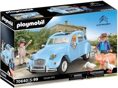 Produktbild von PLAYMOBIL Citroën 2 CV, Classic Cars, Sammlerauto, 3 Figuren, 70640, Oldtimer, Für Erwachsene & Kinder